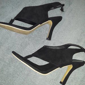 womens black high heel sandle